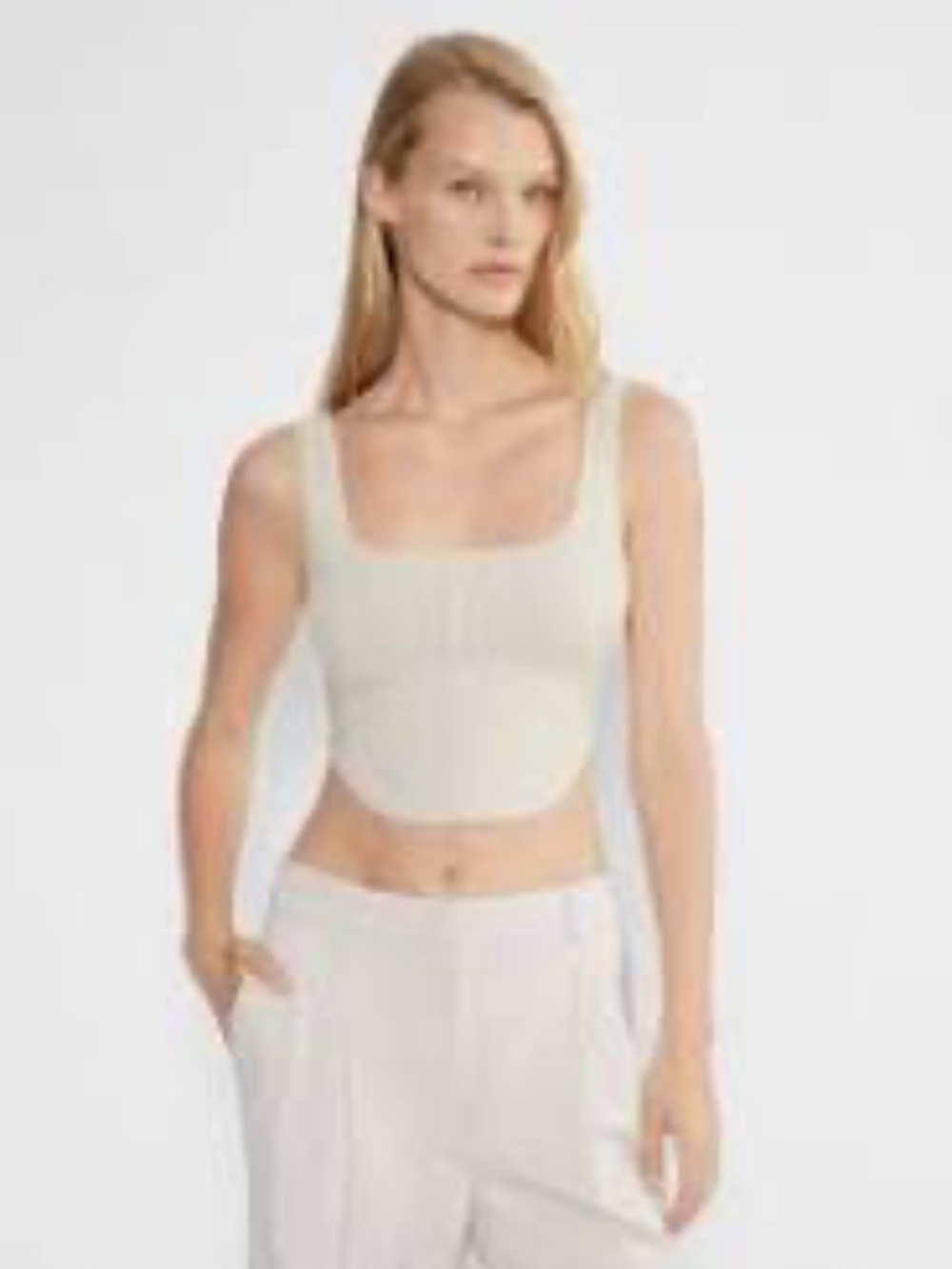 Aritzia Babaton XS Sculpt Knit Bustier Tank